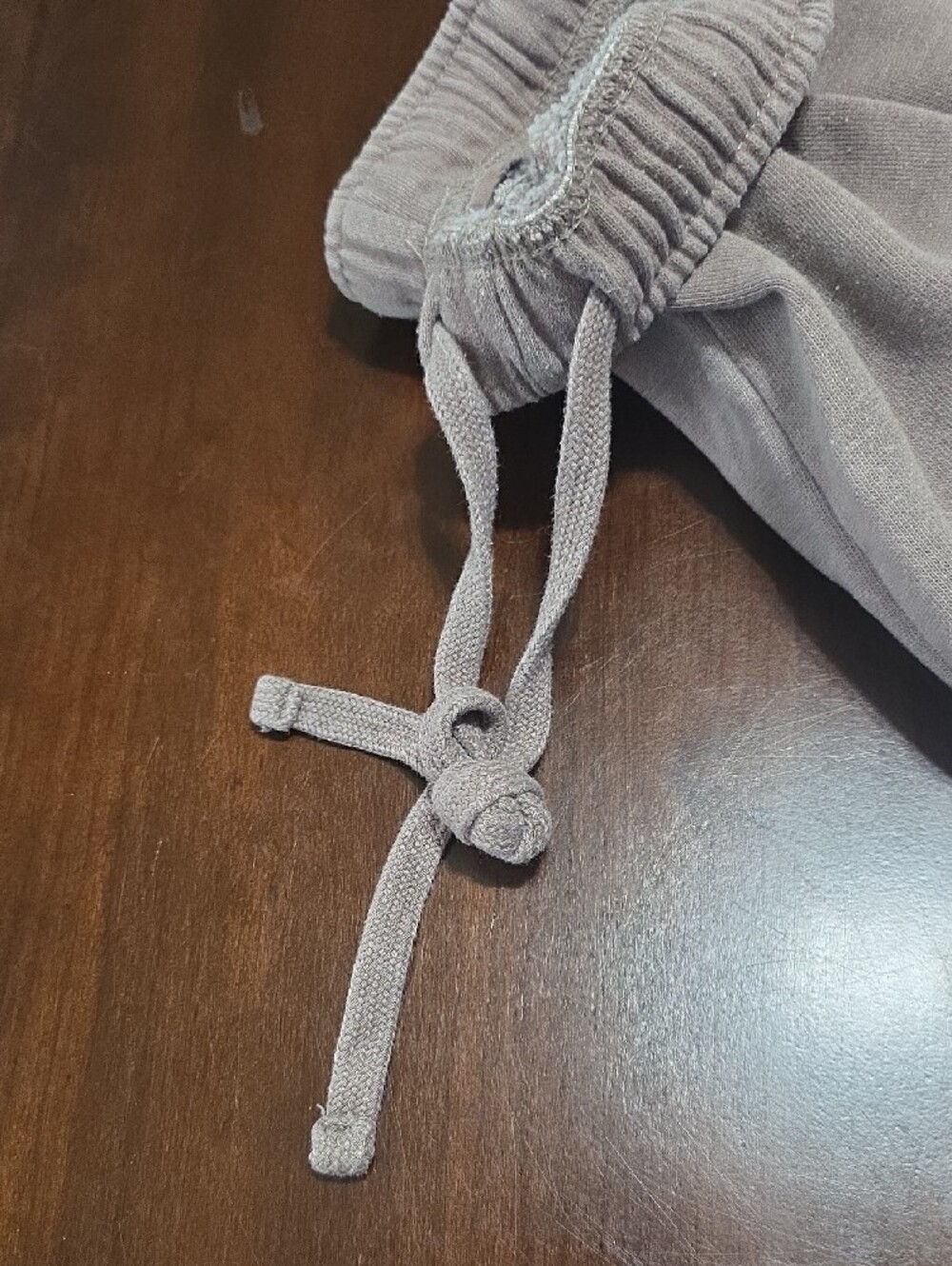 Garage Light Gray Sweatpants with Drawstring - Picture 4 of 7